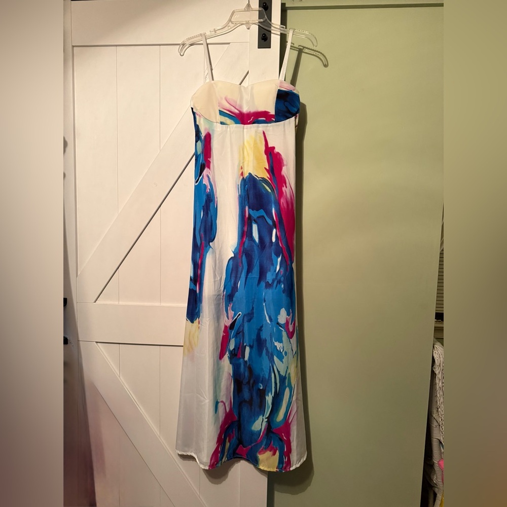 Elegant Multicolor Maxi Dress
